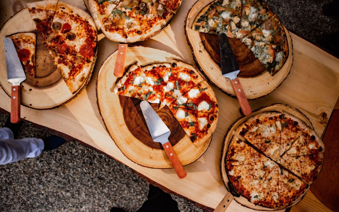 beautiful farm-to-table wood-fired pizzas